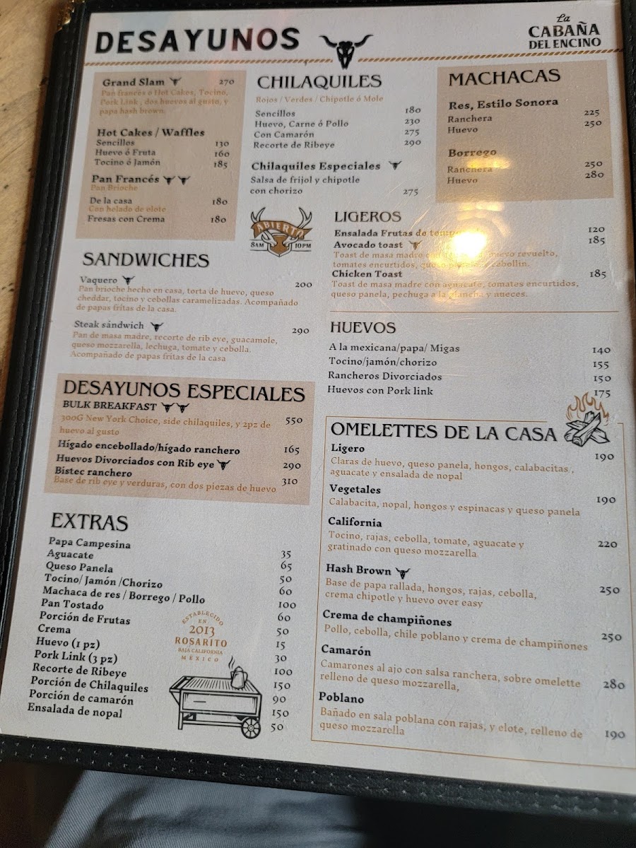 La Cabaña Del Encino Menu - Image 2