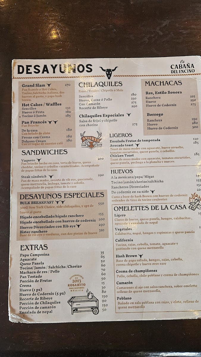 La Cabaña Del Encino Menu - Image 3