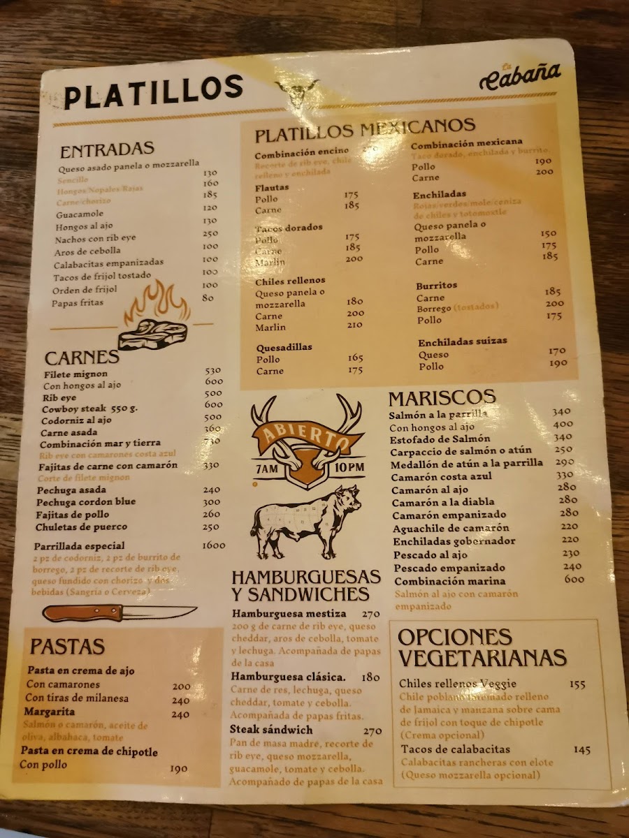 La Cabaña Del Encino Menu - Image 5